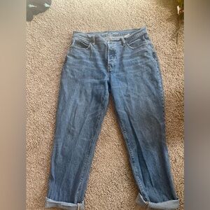 Old Navy Slouchy straight-leg high-rise w/secret slim pockets Sz10 woman’s jeans